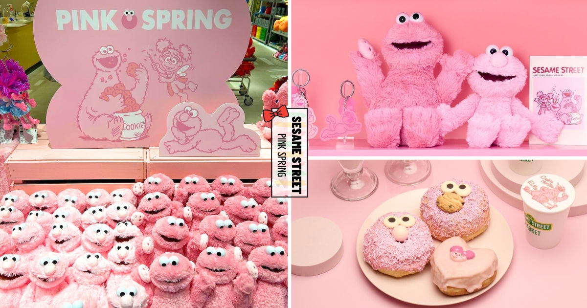 【日本】好粉好可愛！　《芝麻街》專賣店限定迎接春天　「粉紅Elmo玩偶、造型甜甜圈」超爆療癒